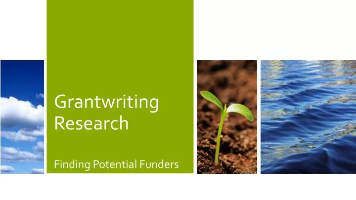 grantwriting research