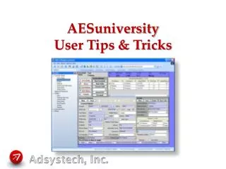 AESuniversity User Tips &amp; Tricks