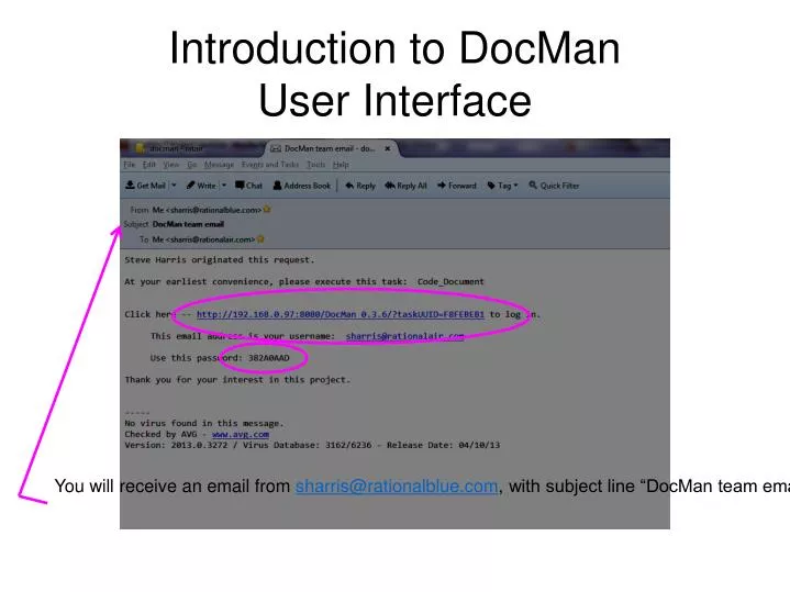 introduction to docman user interface