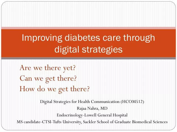 improving diabetes care through digital strategies