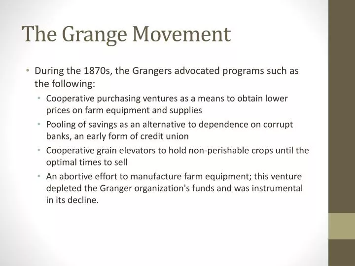 the grange movement