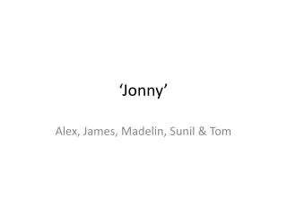 ‘Jonny’