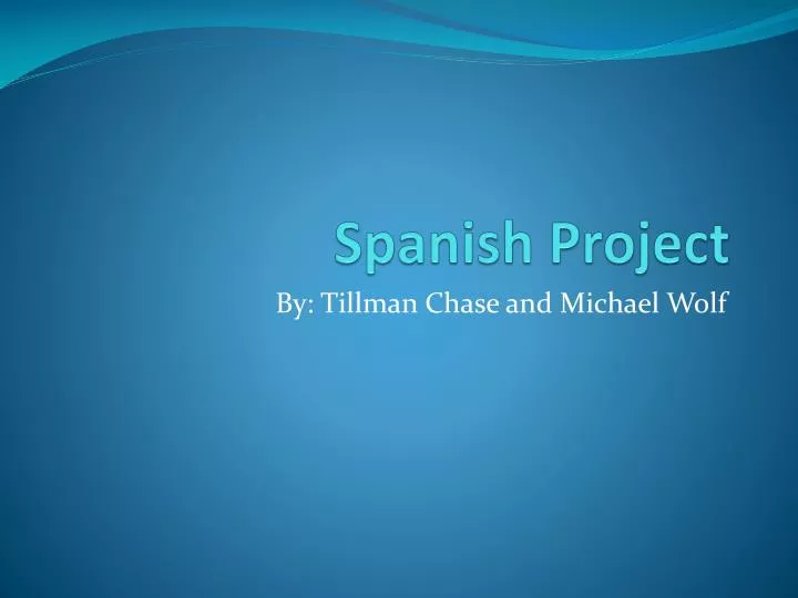 spanish project