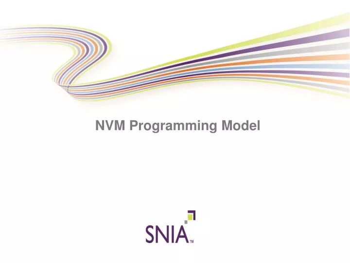 nvm programming model