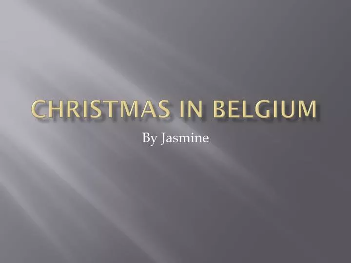 christmas in belgium