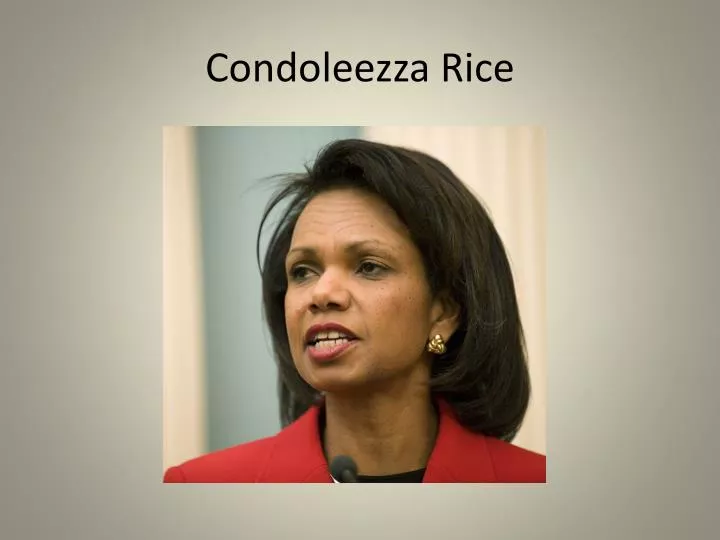 condoleezza rice