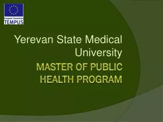 Master of Public Health Program