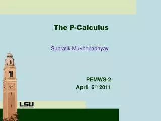 The P-Calculus
