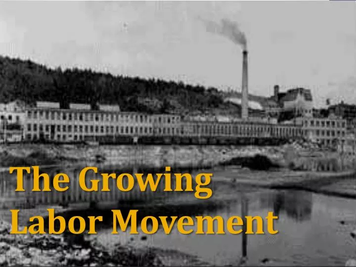 the growing labor movement