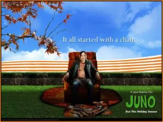 It all started with a chair...
