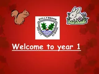 Welcome to year 1