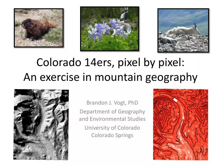 colorado 14ers pixel by pixel an exercise in mountain geography