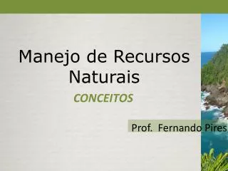manejo de recursos naturais