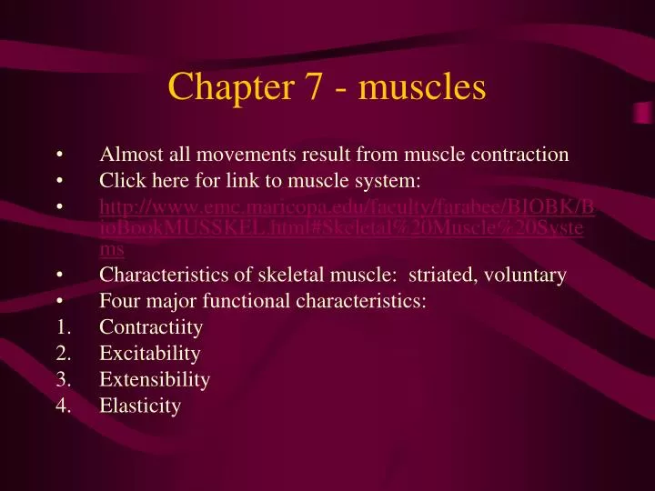 chapter 7 muscles
