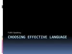 Choosing Effective Language - slide 1
