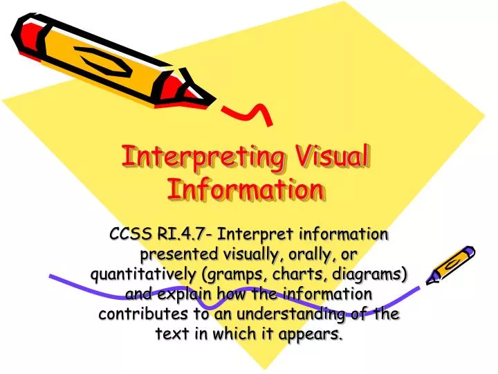 interpreting visual information