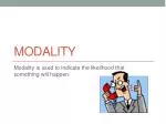 Modality - slide 1