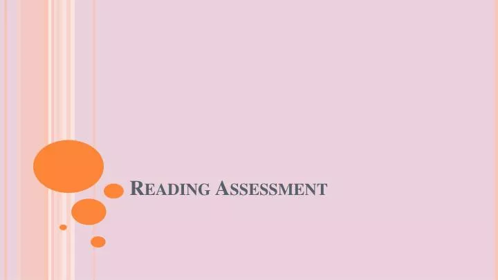 reading assessment