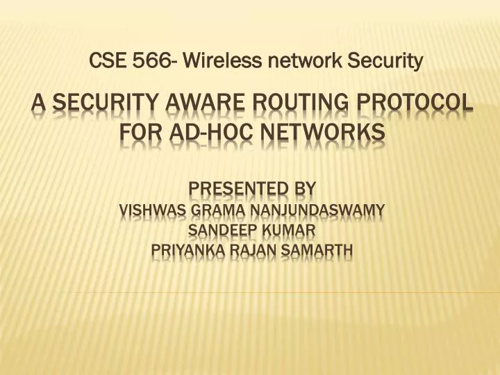 cse 566 wireless network security