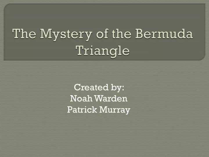 the mystery of the bermuda triangle