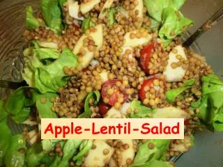 Apple- Lentil - Salad