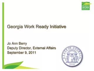 Georgia Work Ready Initiative