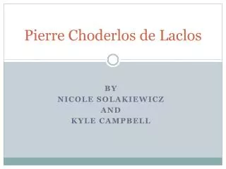 pierre choderlos de laclos