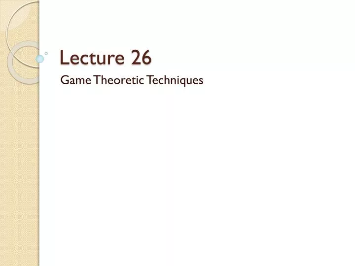 lecture 26