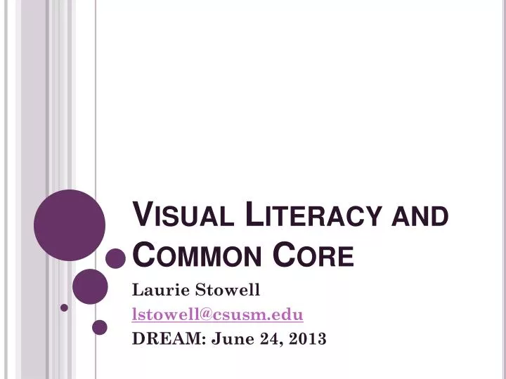 visual literacy and common core