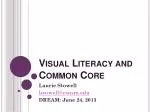 Visual Literacy and Common Core - slide 1