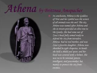 Athena by Brittnea Amspacher