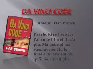 da vinci code