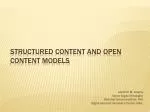 Structured content and open content models - slide 1