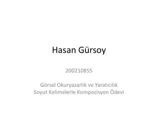 Hasan Gürsoy