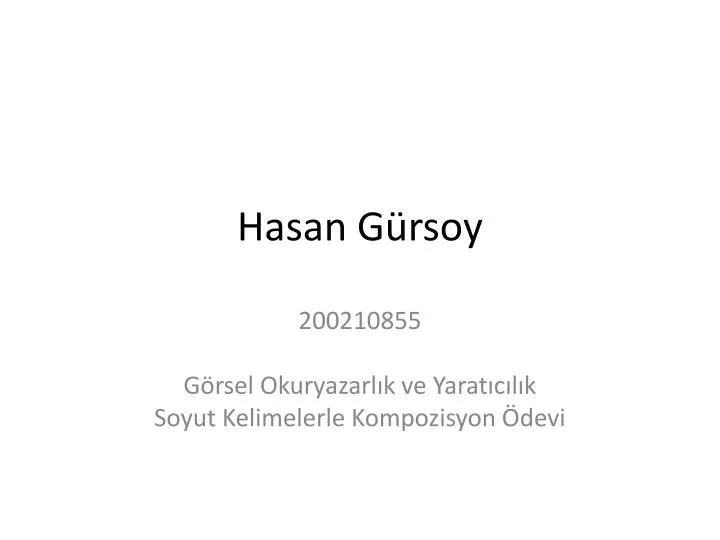 hasan g rsoy