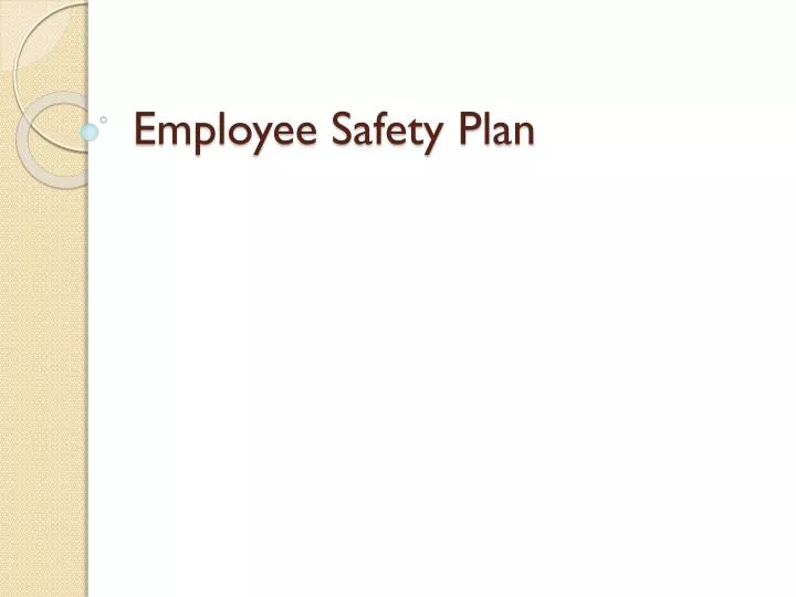 employee safety plan