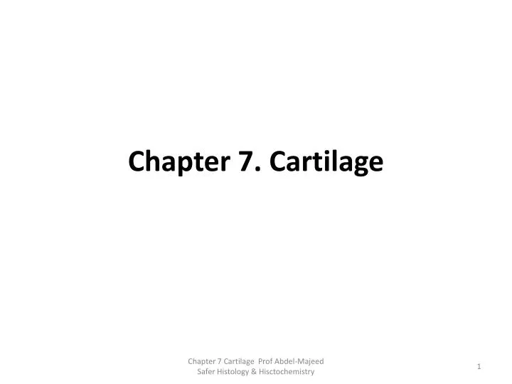 chapter 7 cartilage