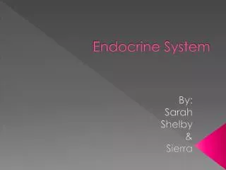 Endocrine System