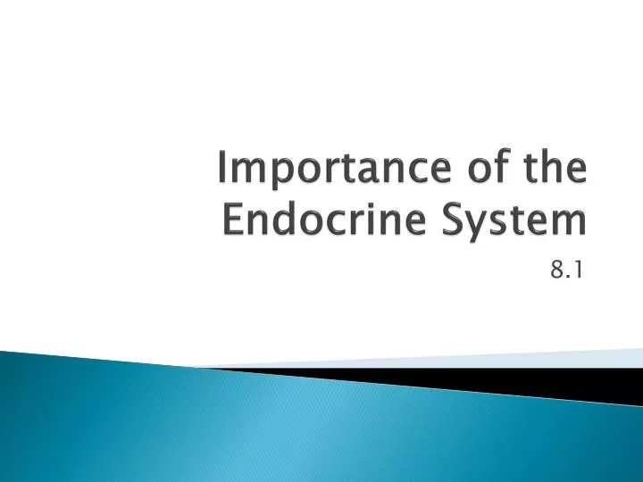 importance of the endocrine system