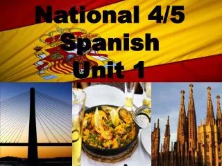 National 4/5 Spanish Unit 1
