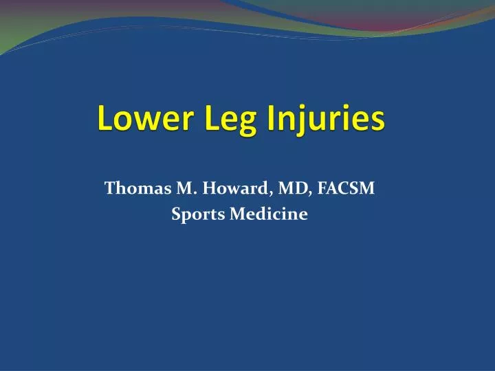 lower leg injuries