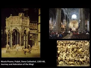 Nicola Pisano, Pulpit, Siena Cathedral, 1265-68, Journey and Adoration of the Magi