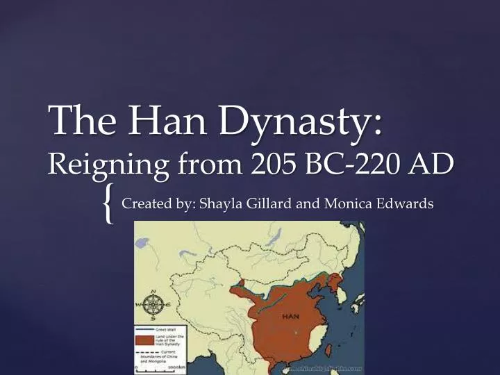 the han dynasty r eigning from 205 bc 220 ad