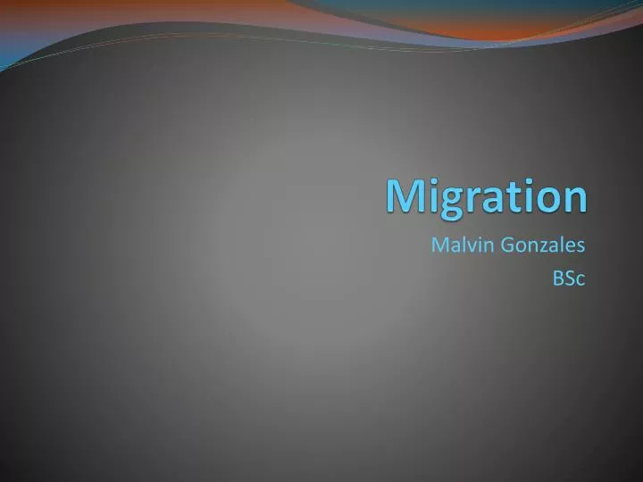 migration