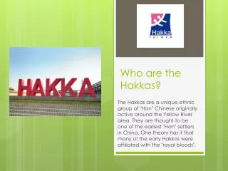 Who are the Hakkas ?