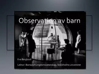 observation av barn