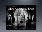 Observation av barn - slide 1