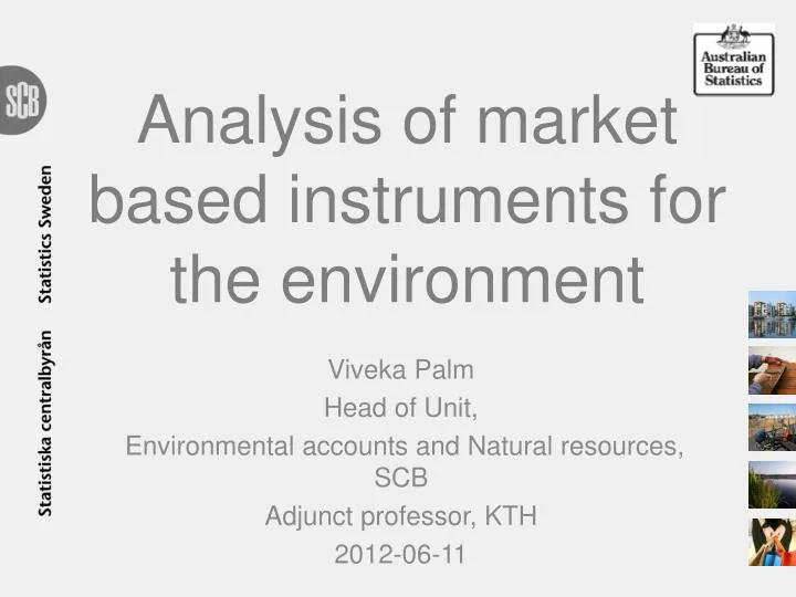 analysis of market based instruments for the environment