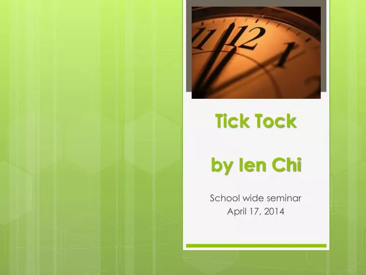 tick tock by ien chi