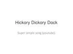 Hickory Dickory Dock - slide 1